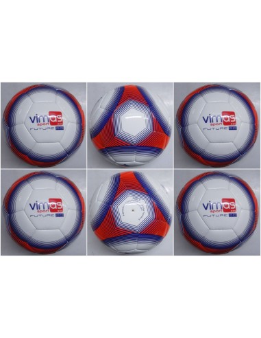 Balón de fútbol  VIMAS SPORT FUTURE. Pack 10 unidades (Rojo Talla 4)