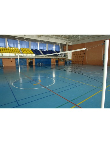 Juego de postes de voleibol de competición de aluminio de Ø90 mm. de quita y pon